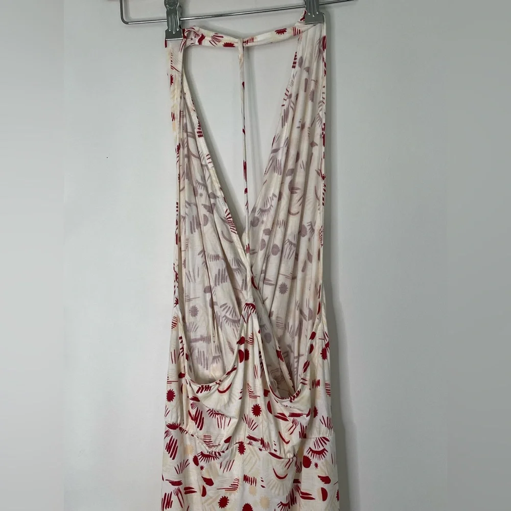 Free People Daria Open Back Front Slit Maxi Dress Size Small New E11